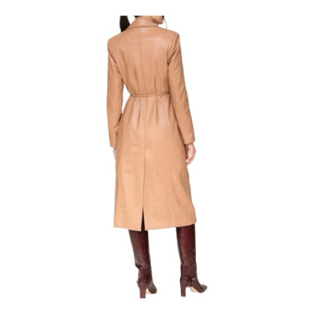 AVEC LES FILLES Vegan Leather Trench Coat, Size S. - Picture 2 of 10